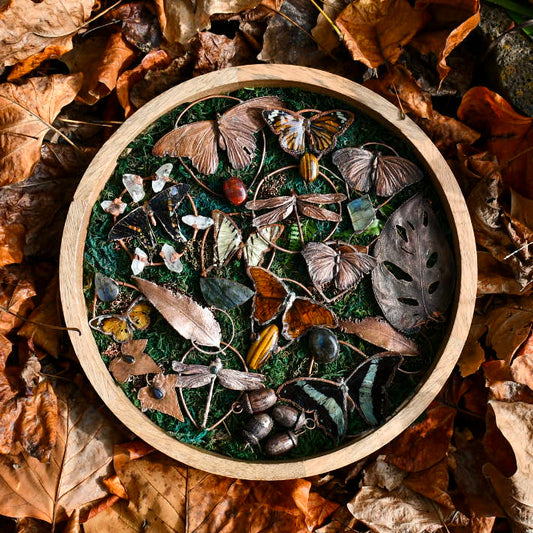 Electroformed Monstera leaf pendulum necklace in copper